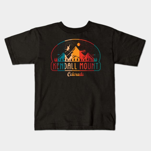 Kendall Mountain  COLORADO Kids T-Shirt by Niceartshop